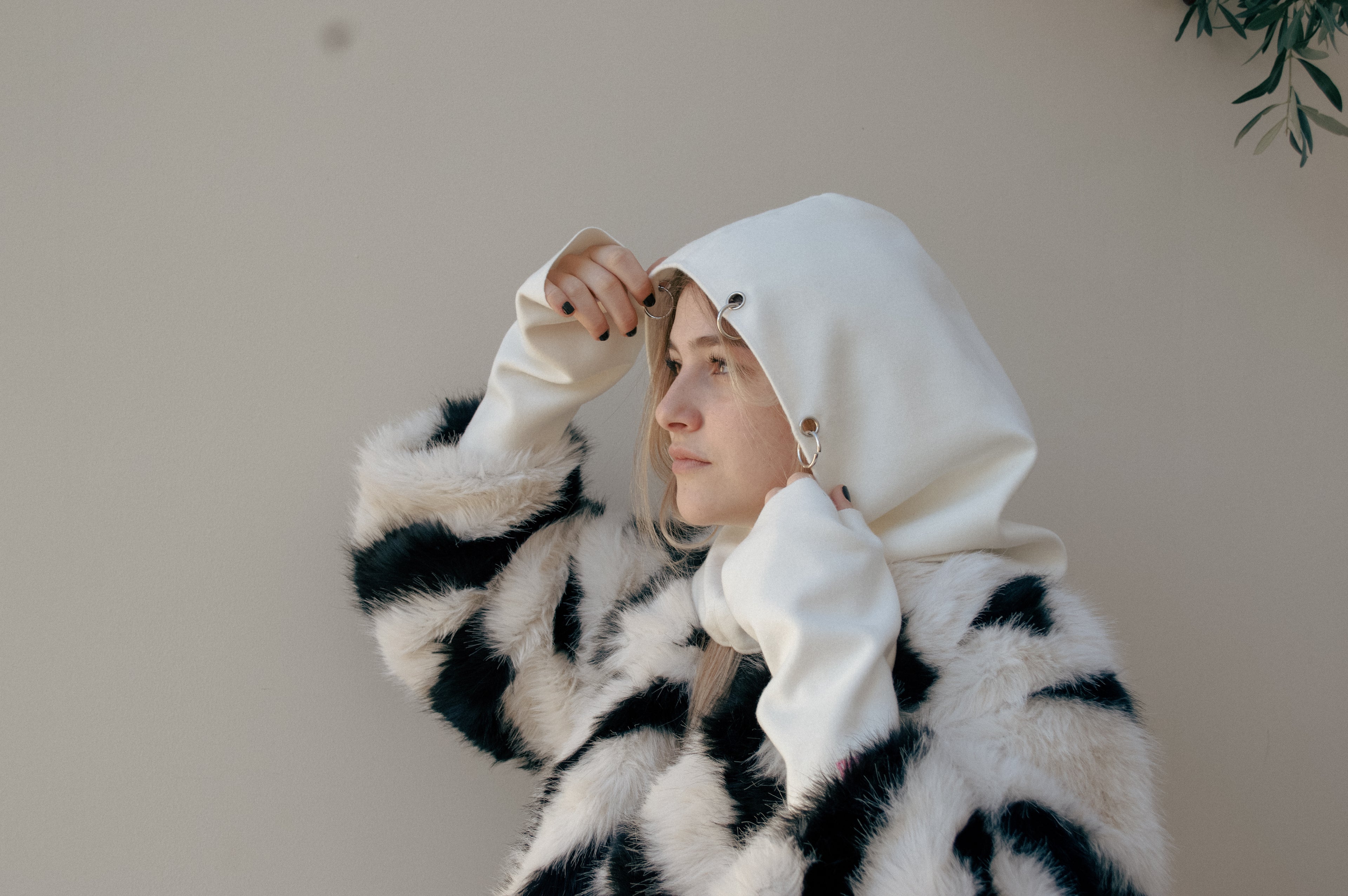 White Whool Balaclava